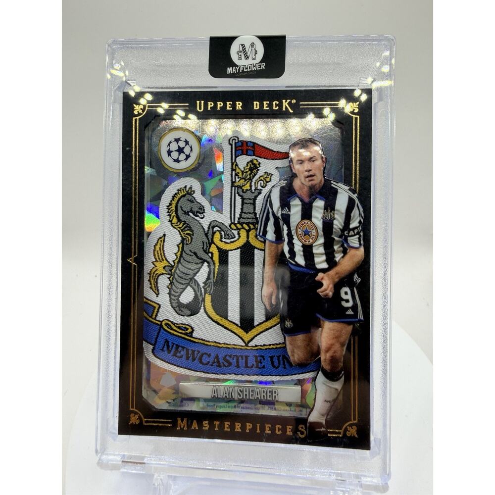 Art Card Alan Shearer With Newcastle United Patch Made By Mayflower Custom Cards